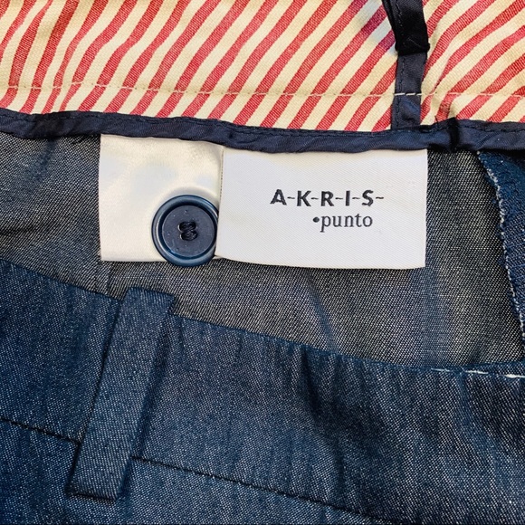 Akris blue pants size 8 - Picture 2 of 7